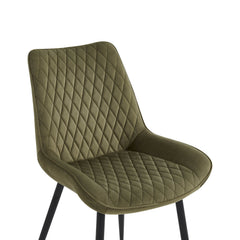 Adama Sedia Da Pranzo - Velluto Verde Fabb