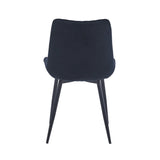 Adama Dining Chair - Black Velvet