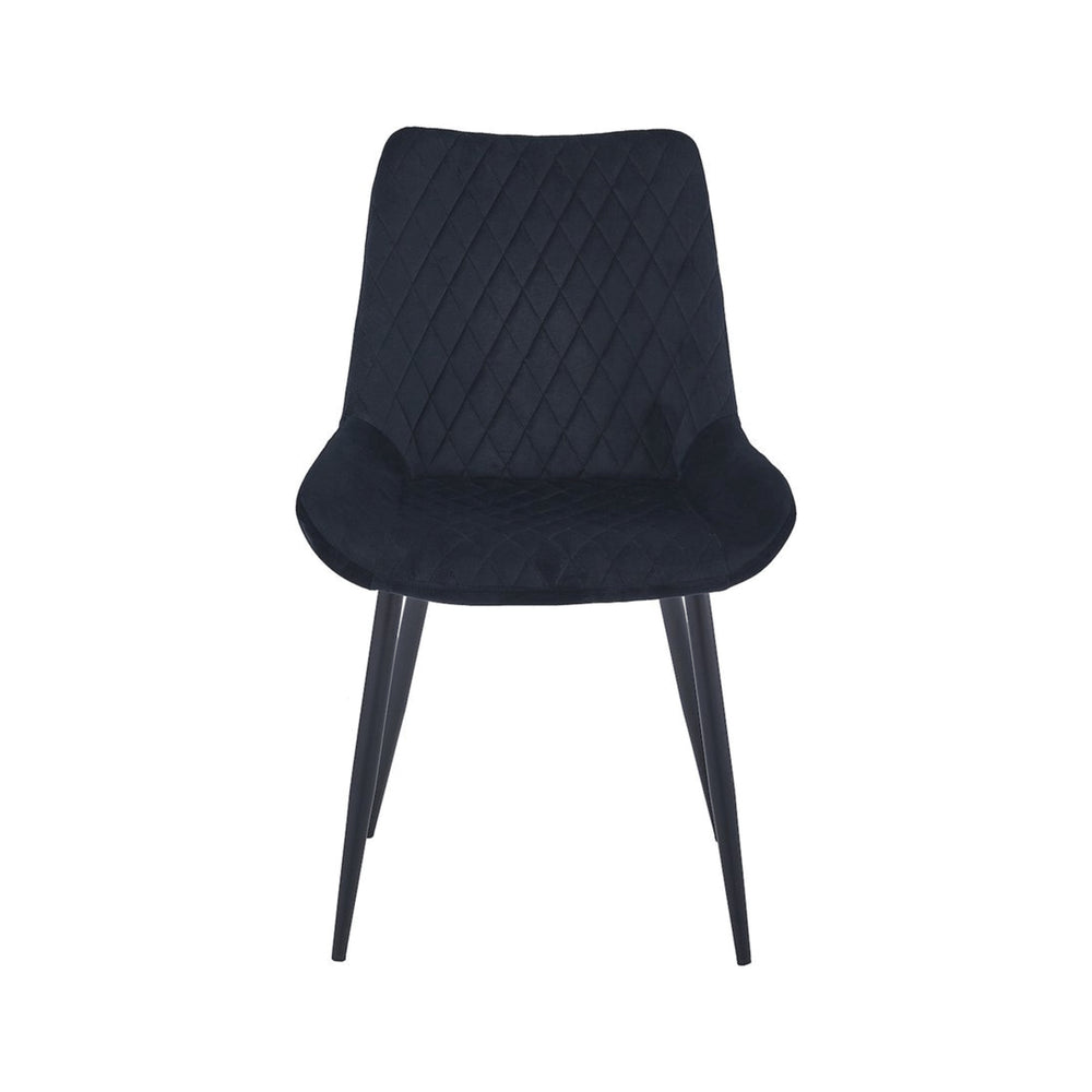 Adama Dining Chair - Black Velvet