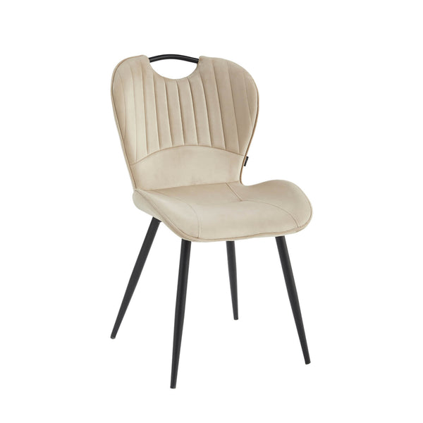 Alico Eetkamerstoel - Beige Microfiber