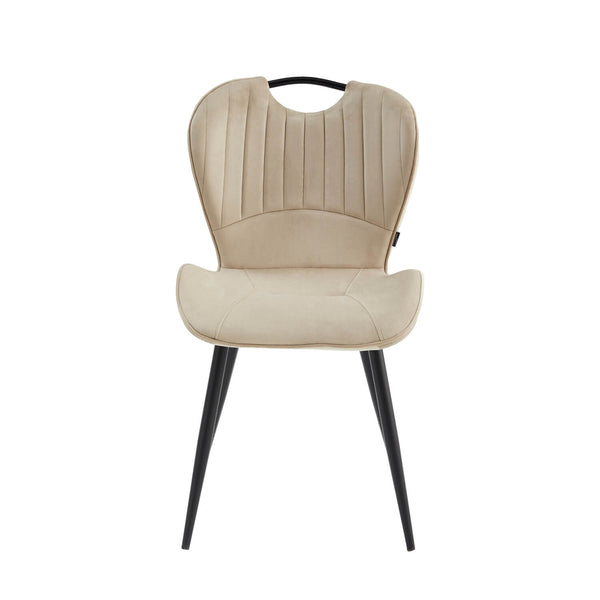 Alico Eetkamerstoel - Beige Microfiber