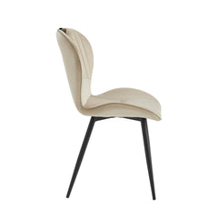 Alico Eetkamerstoel - Beige Microfiber