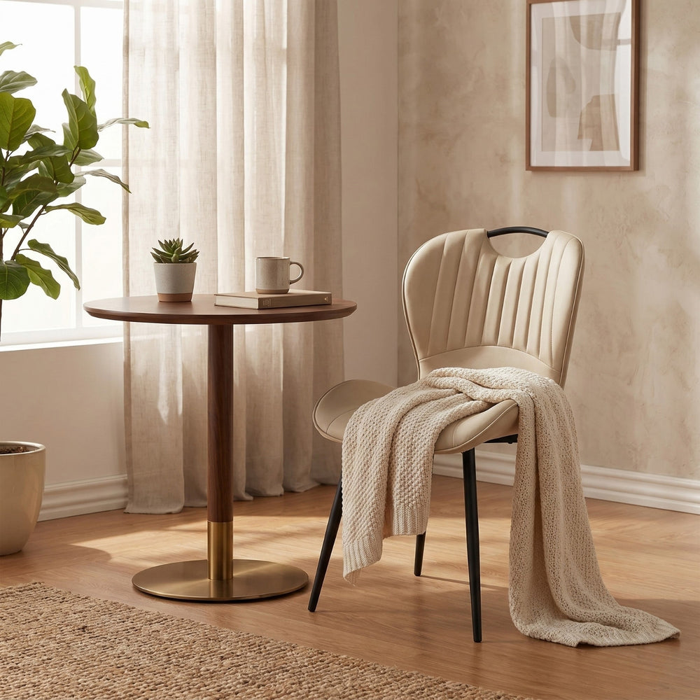 Alico Esszimmerstuhl - Beige Mikrofaser