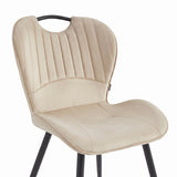 Alico Esszimmerstuhl - Beige Mikrofaser