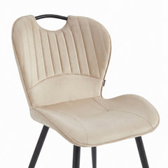 Chaise de salle à manger Alico - Microfibre beige