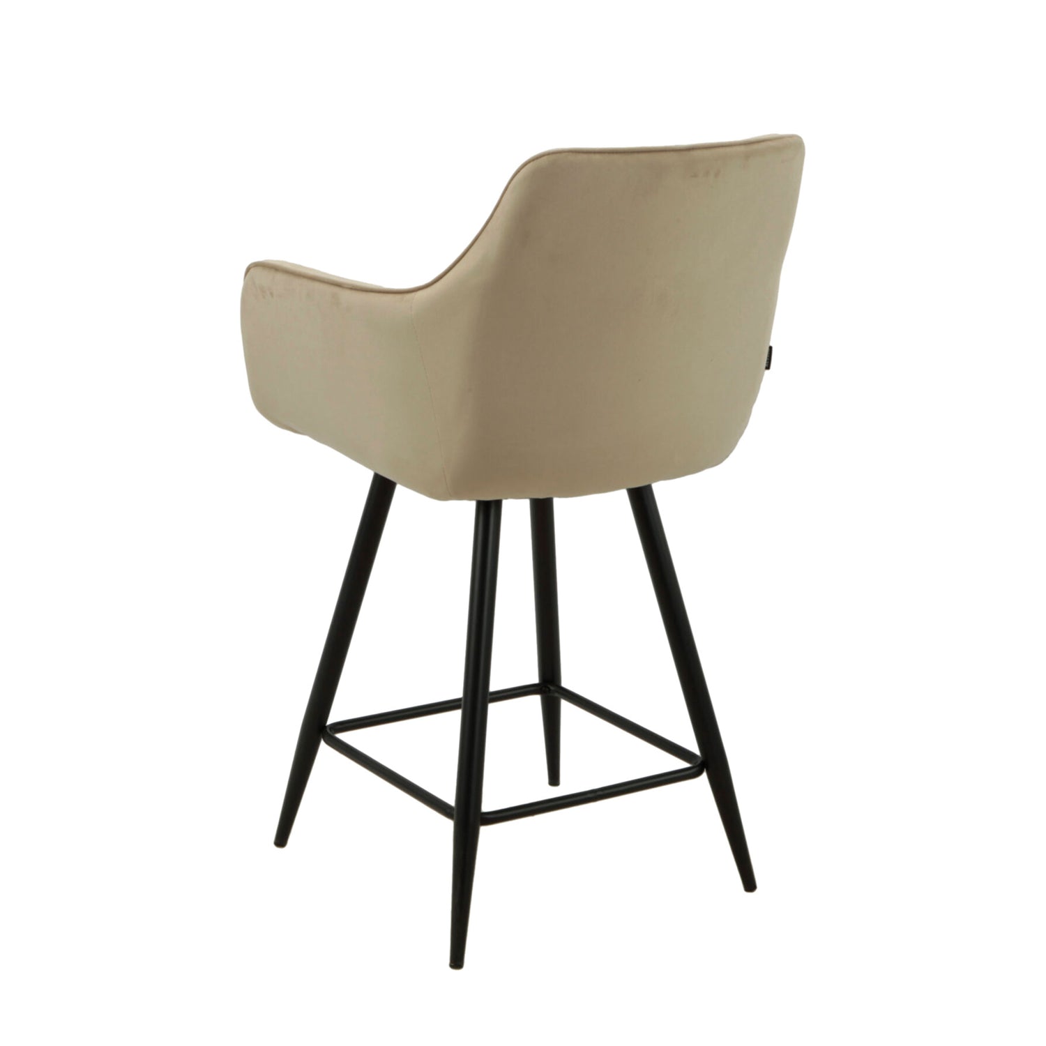 Alyssa Bar Stools - Beige Velvet