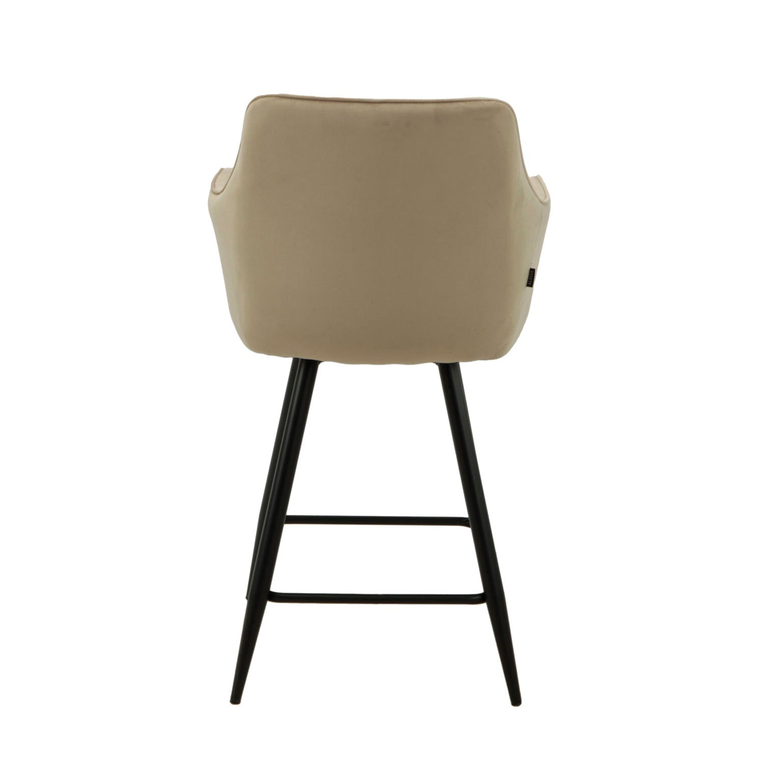 Alyssa Bar Stools - Beige Velvet