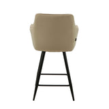 Alyssa Bar Stools - Beige Velvet