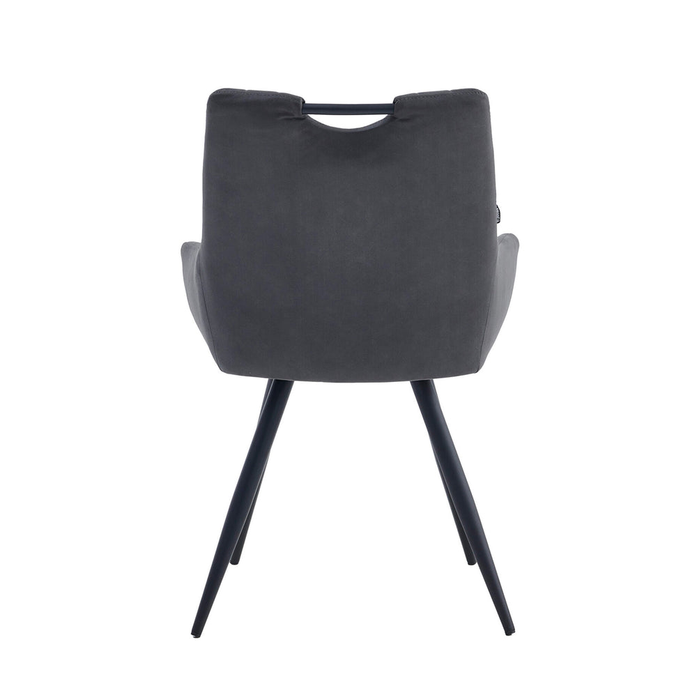 Amanda Dining Chair - Anthracite Microfiber