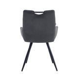 Amanda Dining Chair - Anthracite Microfiber