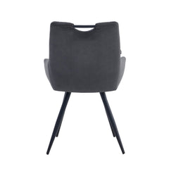 Amanda Dining Chair - Anthracite Microfiber