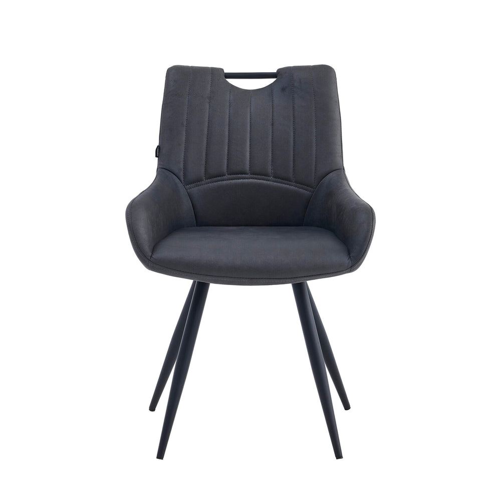 Amanda Dining Chair - Anthracite Microfiber