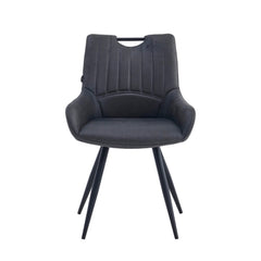 Amanda Dining Chair - Anthracite Microfiber