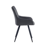 Amanda Dining Chair - Anthracite Microfiber