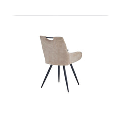 Amanda Dining Chair - Beige Microfiber