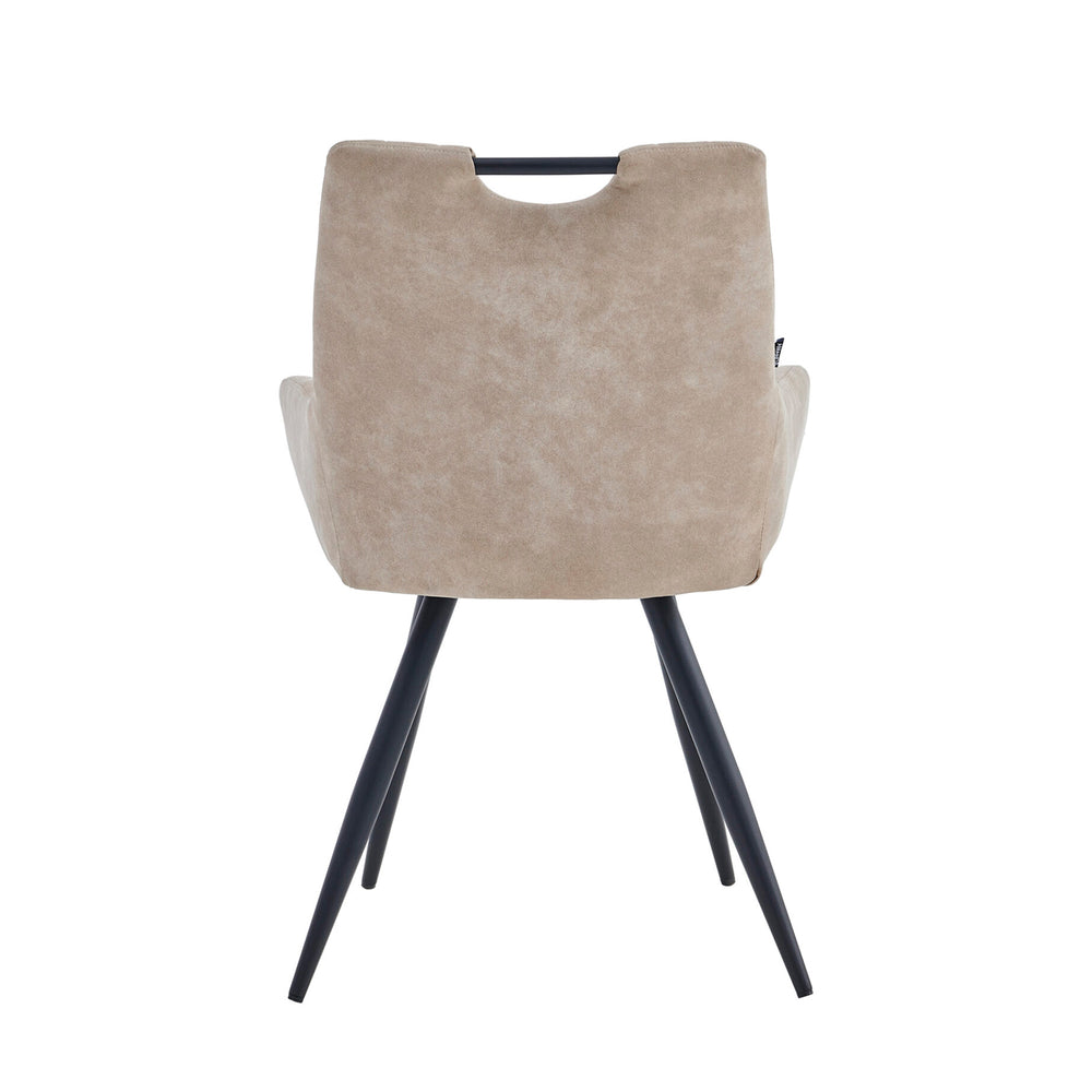 Amanda Dining Chair - Beige Microfibre