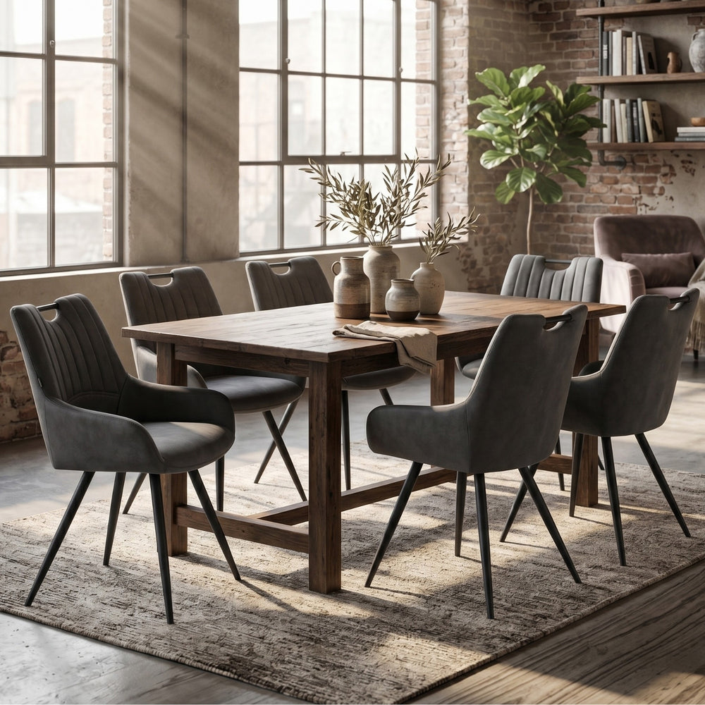 Amanda Dining Chair - Anthracite Microfiber