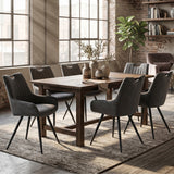 Amanda Dining Chair - Anthracite Microfiber