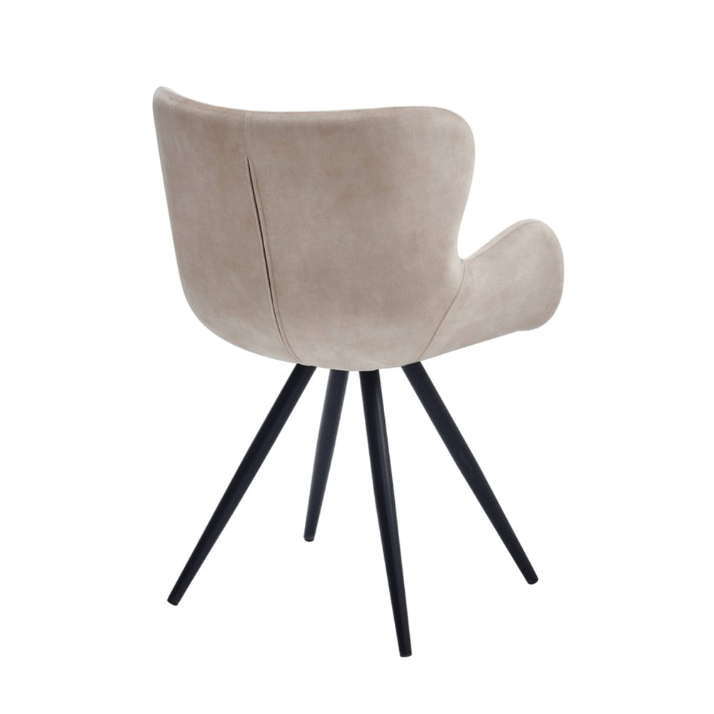 Chaise de salle à manger Anabella - Velours Adore beige