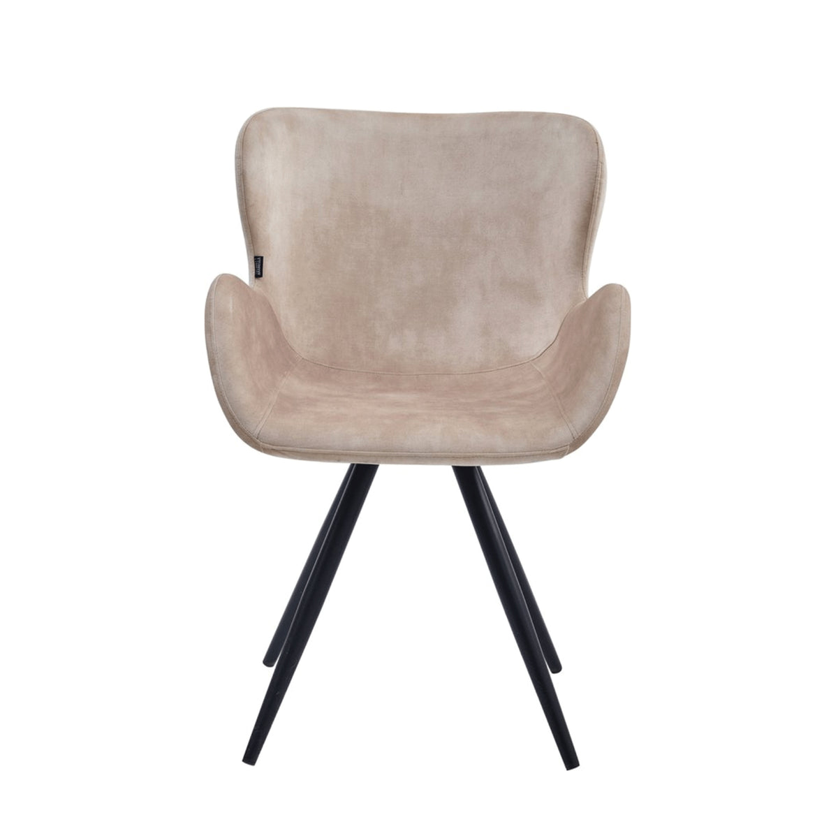 Chaise de salle à manger Anabella - Velours Adore beige