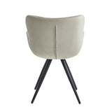 Chaise de salle à manger Anabella - Velours beige