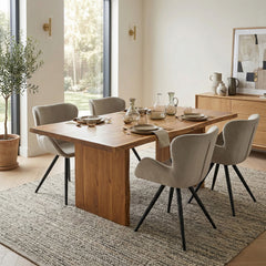 Anabella Dining Chair - Beige Velvet