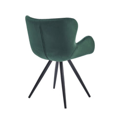 Anabella Eetkamerstoel - Groen Velvet