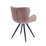Chaise de salle à manger Anabella - Velours rose