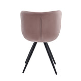 Chaise de salle à manger Anabella - Velours rose