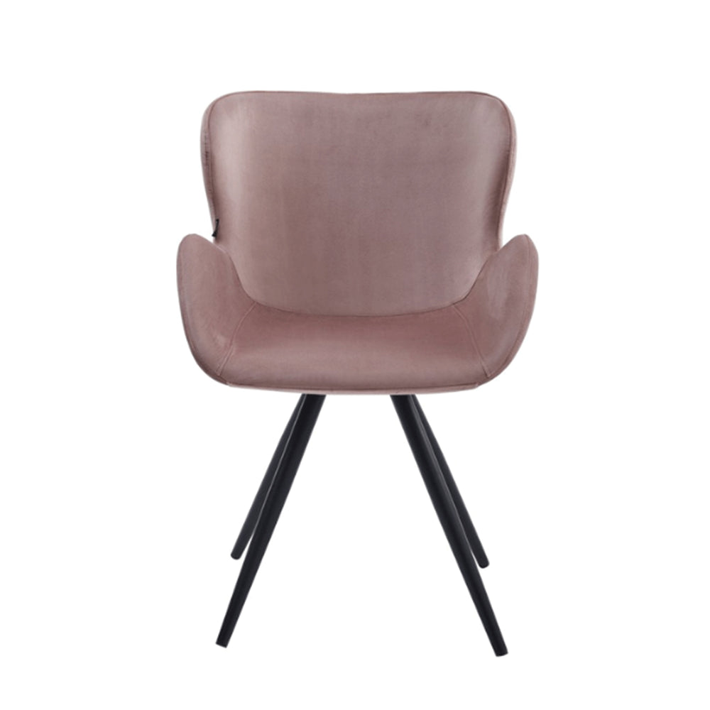 Chaise de salle à manger Anabella - Velours rose