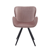 Chaise de salle à manger Anabella - Velours rose