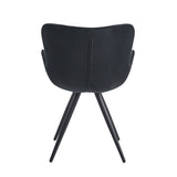 Chaise de salle à manger Anabella - Velours noir