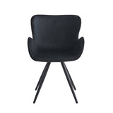 Chaise de salle à manger Anabella - Velours noir