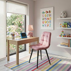 Bambi Kinderstoel - Roze Velvet