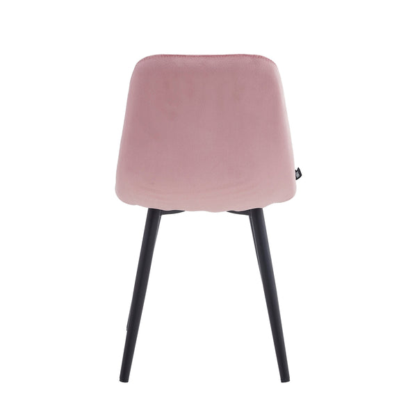 Chaise haute Bambi - Velours rose