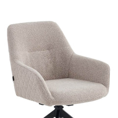 Barbara Eetkamerstoel - Beige Boucle - Draaibaar - 180°