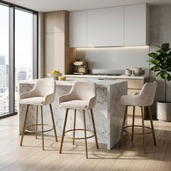 Barista Sgabelli Da Bar - Ciniglia Beige