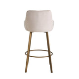 Barista Barhocker - Beigefarbener Samt