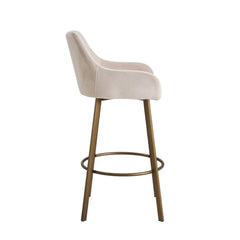 Barista Sgabelli Da Bar - Velluto Beige