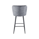 Barry Bar Stool - Grey Velvet