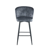 Barry Bar Stool - Grey Velvet