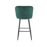 Tabouret de bar Barry - Velours vert
