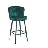 Tabouret de bar Barry - Velours vert