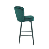 Tabouret de bar Barry - Velours vert