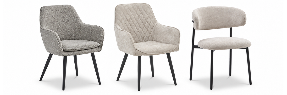 Beige eetkamerstoelen