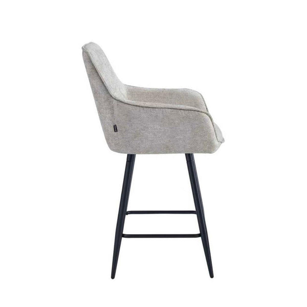 Belissima Bar Stools - Taupe Chenille