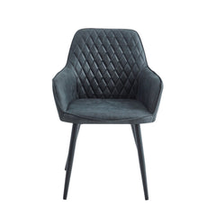 Beverly Eetkamerstoel - Antraciet Microfiber