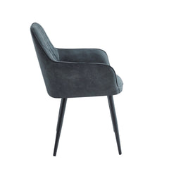 Beverly Eetkamerstoel - Antraciet Microfiber