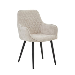 Beverly Eetkamerstoel - Beige Chenille