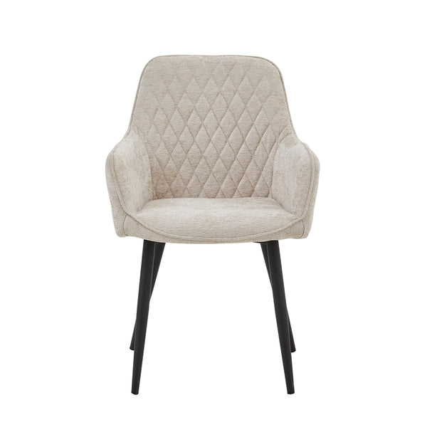Chaise de salle à manger Beverly - Chenille beige